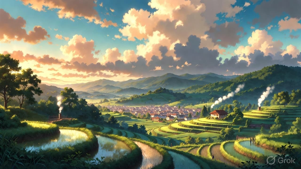Anime Landscape Scene Generator — Anime Landscape prompt example