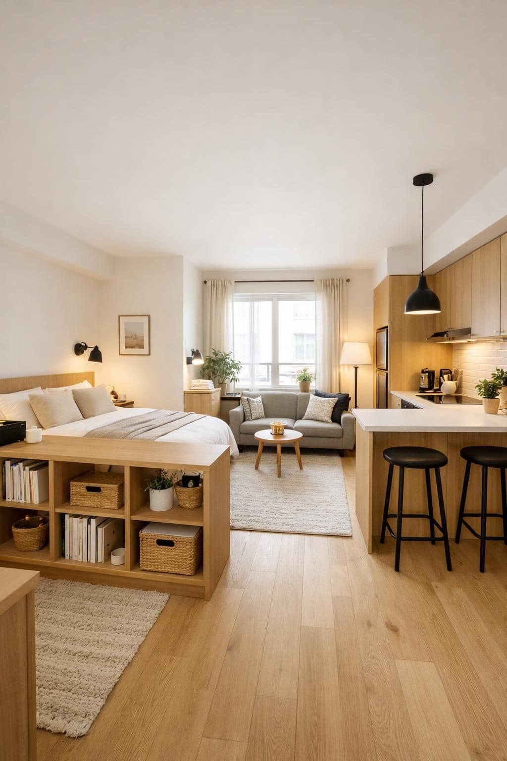 Studio Apartment Layout Generator - AI generated example using this ChatGPT prompt template