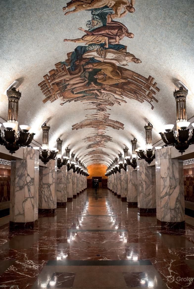 Underground / Subway Station (Dramatic Lighting) prompt template