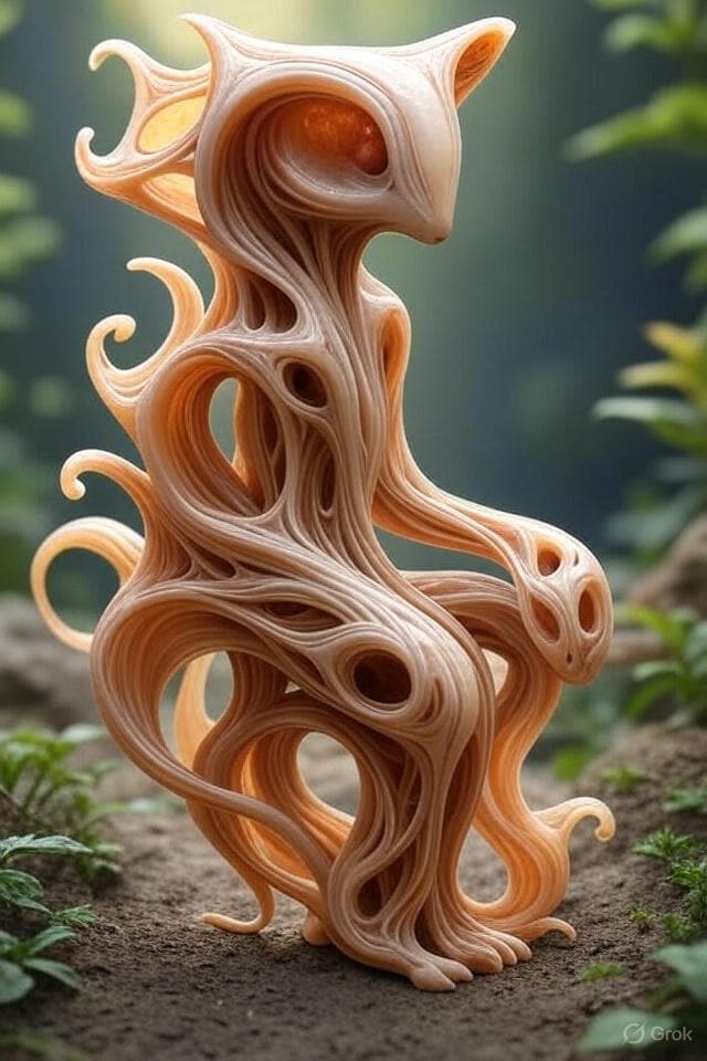 Biomorphic Abstraction Generator - AI generated example using this ChatGPT prompt template