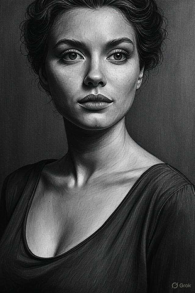 Charcoal Drawing Generator - AI generated example using this ChatGPT prompt template