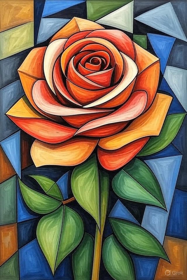 Cubism Abstract Generator prompt template