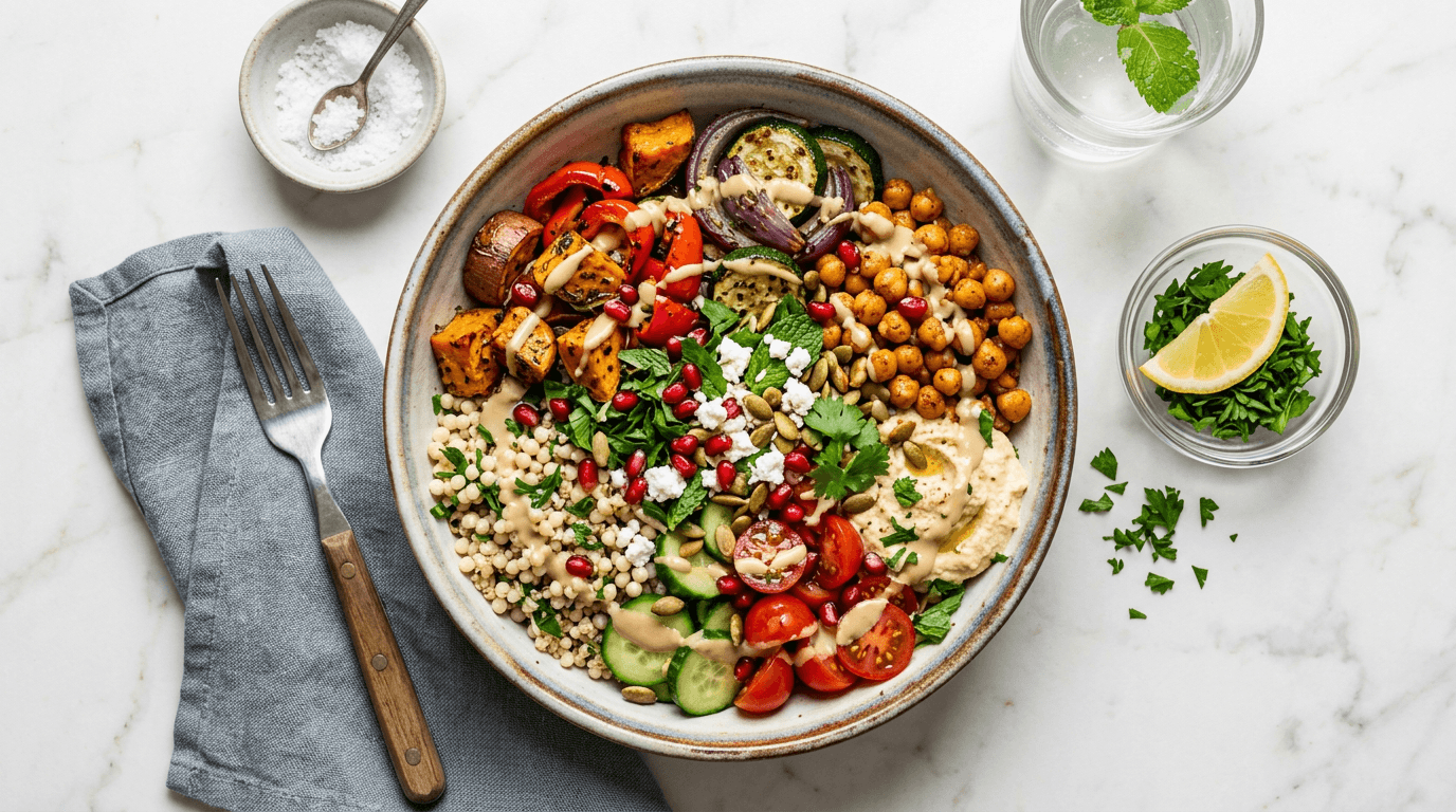 High-Resolution Food Photography — Overhead - AI generated example using this ChatGPT prompt template