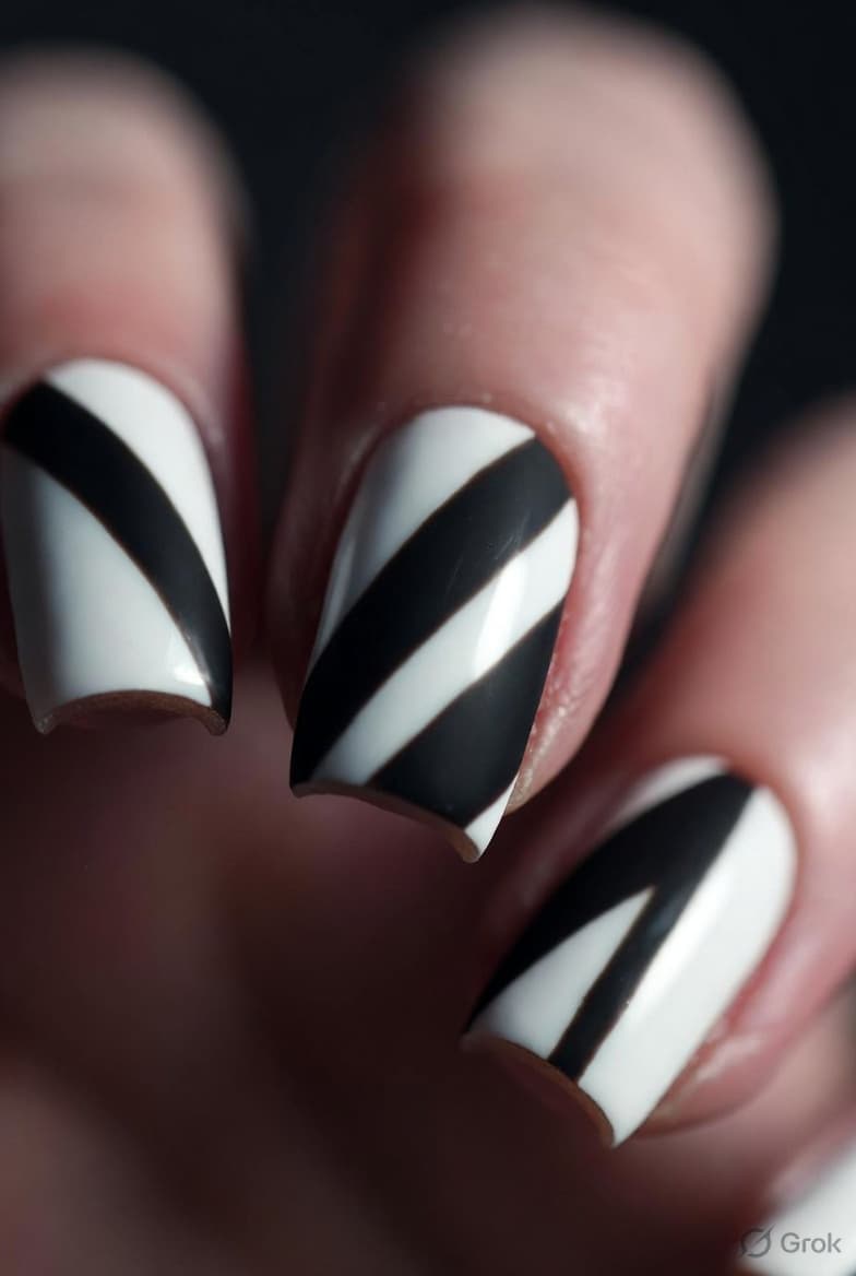 Geometric Nail Art Generator prompt template