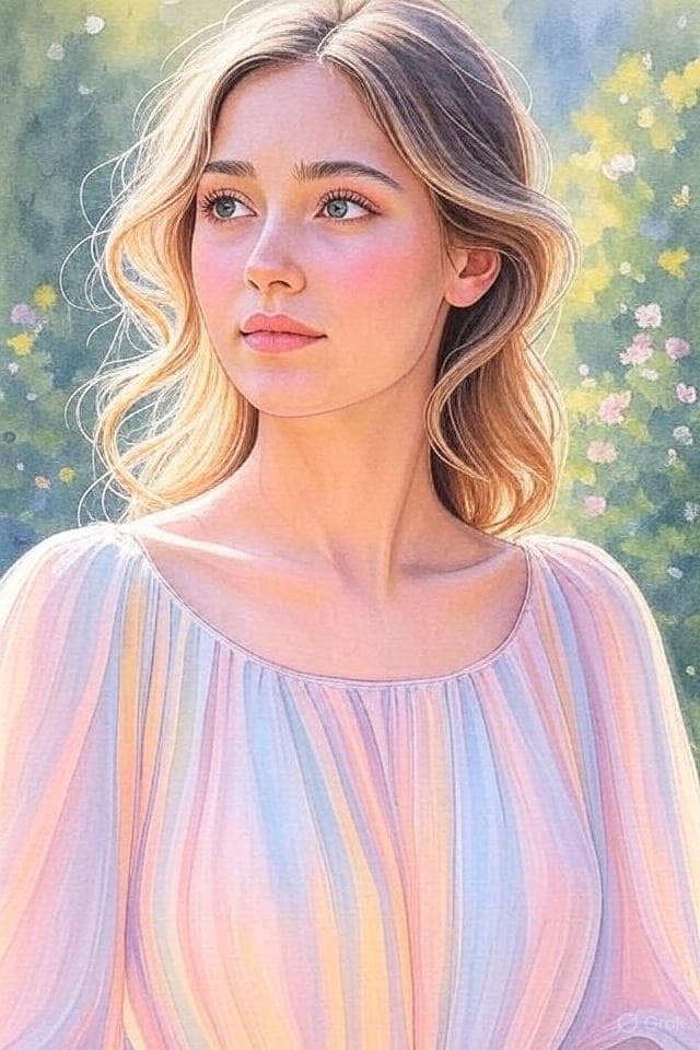 Watercolor Portrait Generator prompt template