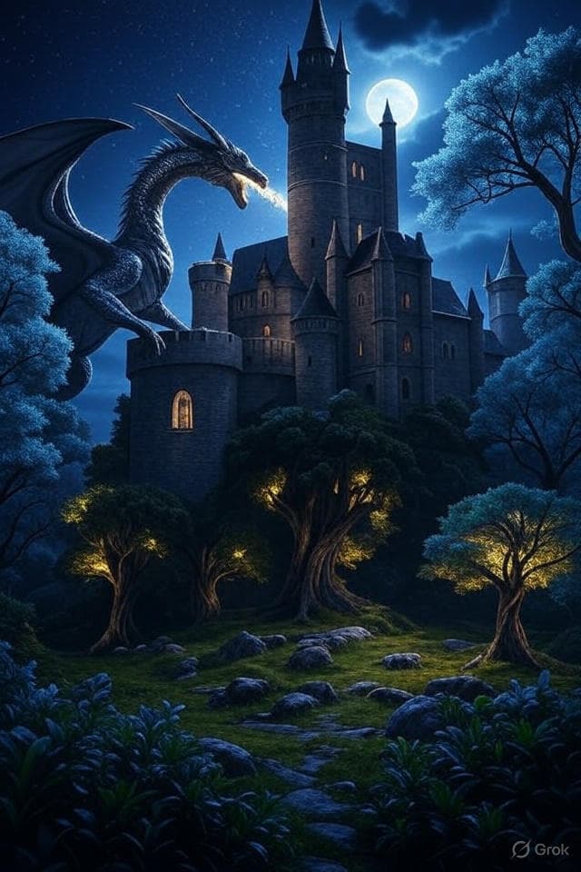 Fantasy Landscape Generator - AI generated example using this ChatGPT prompt template