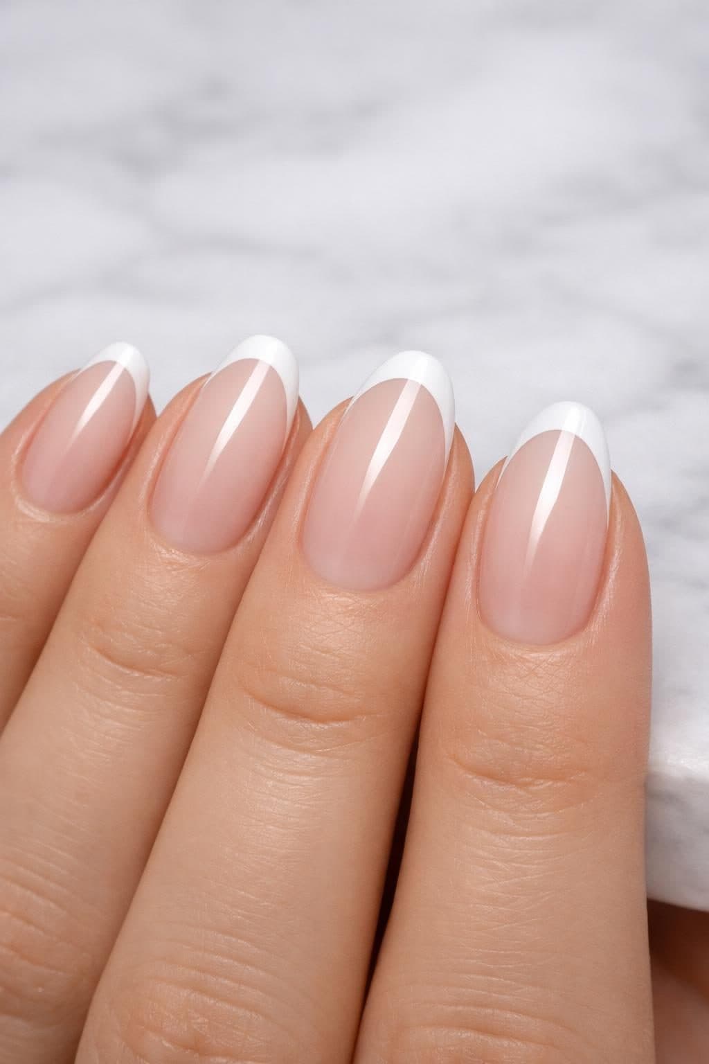 Modern French Tip Nail Generator prompt template
