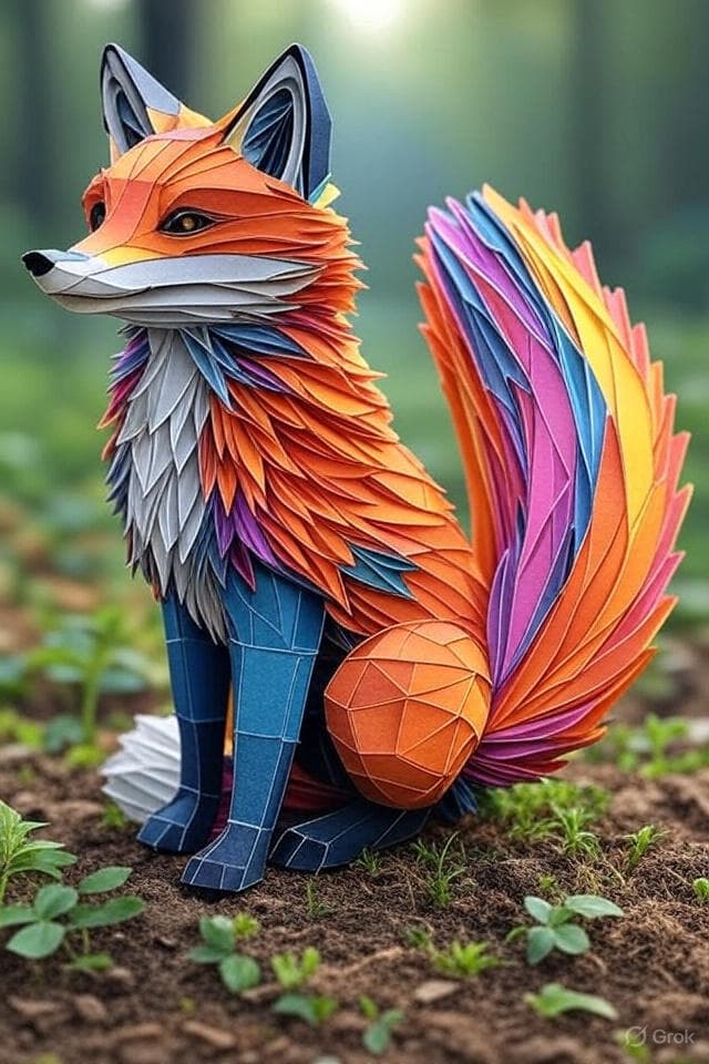 Papercraft Model Generator - AI generated example using this ChatGPT prompt template