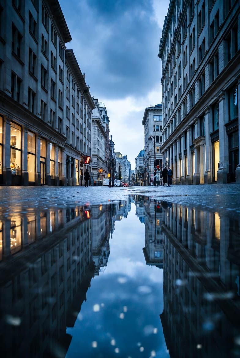 Street Reflections - AI generated example using this ChatGPT prompt template