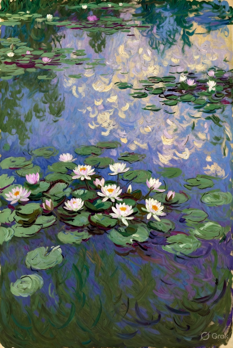 Example of Monet-Style Impressionist Landscape