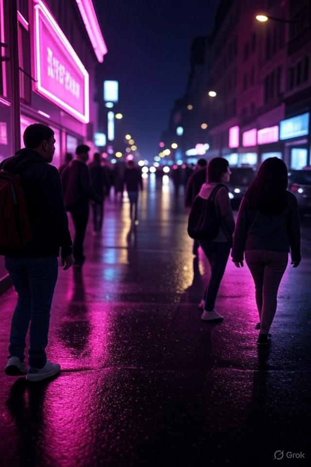 Example of Neon Glow City Generator