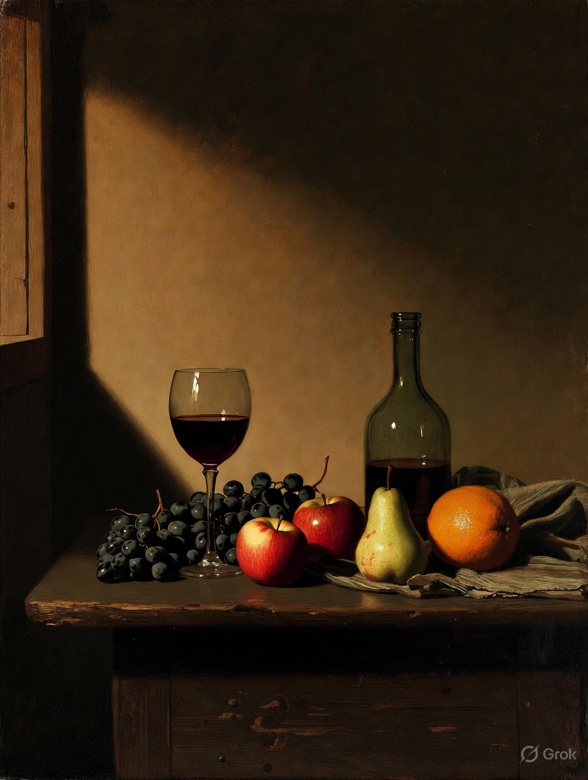 Example of Oil Painting Still Life Generator
