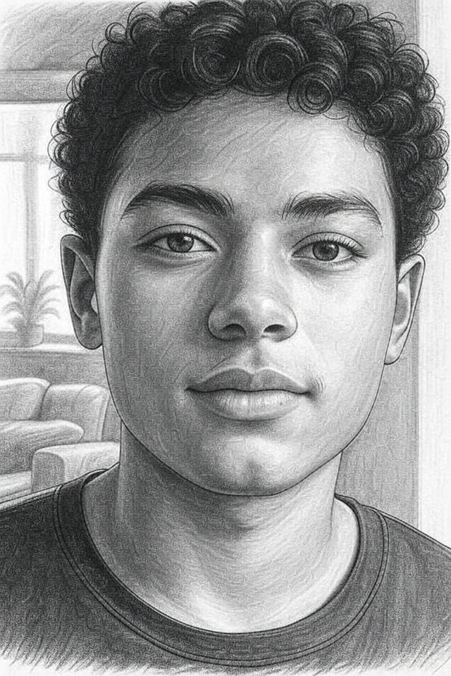 Example of Black and White Sketch Generator